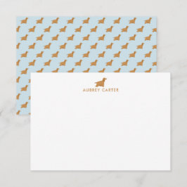 Fun Cocker Spaniel Liebhaber Personalisiert Danke Mitteilungskarte