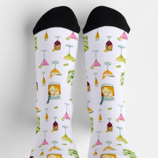 Fun Cocktails Mustersocken Socken (Oben)