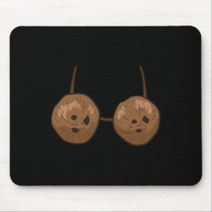 Fun Coconut Sommer Kokosnüsse Bra Spaß Halloween K Mousepad