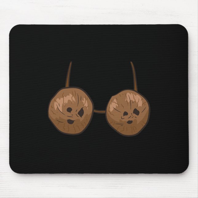 Fun Coconut Sommer Kokosnüsse Bra Spaß Halloween K Mousepad (Vorne)