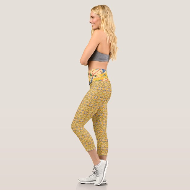Fun Color Drehung Capri Leggings (Links)