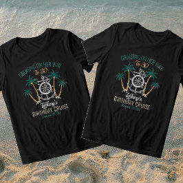 Fun Colorful 30th Birthday Cruise Crew 2026 Group Tri-Blend Shirt
