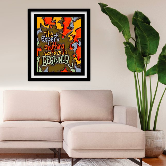 Fun Colorful Abstrakt Experte Anfängerkurs Poster (Von Creator hochgeladen)