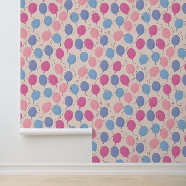 Fun Colorful Balloons Pastel Tapete (Anwendung)