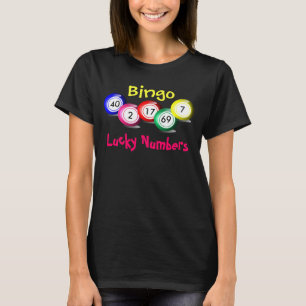Fun Colorful Bingo Balls Lucky Numbers Thema T-Shirt