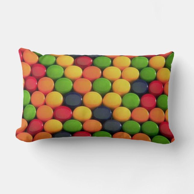 Fun Colorful Candy Pattern Lendenkissen (Vorderseite)