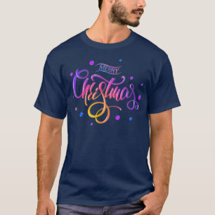Fun Colorful Frohe Weihnachts Rainbow Christmas Gu T-Shirt