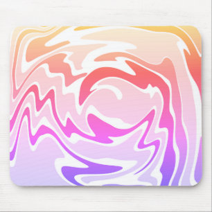 Fun Colorful Liquid Swirl Mousepad