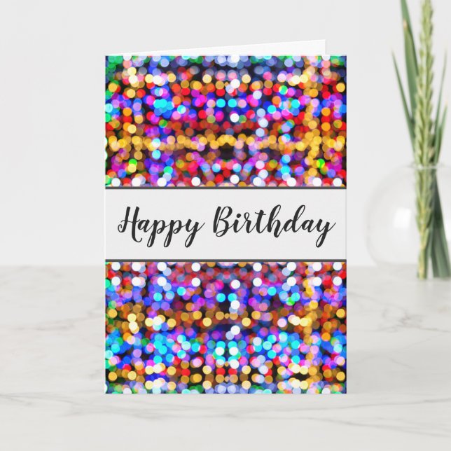 Fun Colorful Modern Birthday Card Karte (Vorderseite)