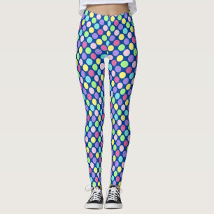 Fun Colorful Polka Dots Leggings