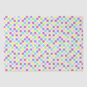 Fun Colorful Polka Dots Seidenpapier