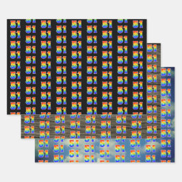 Fun, Colorful, Rainbow Spectrum Pattern 51 Event # Geschenkpapier Set