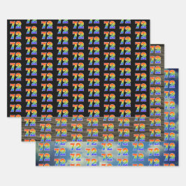 Fun, Colorful, Rainbow Spectrum Pattern 72 Event # Geschenkpapier Set