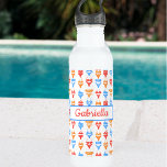 Fun Colorful Summer Pool Strand Personalisierter N Edelstahlflasche<br><div class="desc">Mit unserem personalisierten Bikini-Muster Wasserflasche schlürfen Sie stilvoll! Diese Wasserflasche mit ihrem spielerischen und lebendigen Design der farbenfrohen Bikinis ist ideal für Strandliebhaber und Sommerfans. Passen Sie es mit Ihrem Namen an, um es einzigartig zu machen. Ob Sie sich am Pool entspannen oder einen Abenteuertag verbringen möchten, diese trendige Wasserflasche...</div>