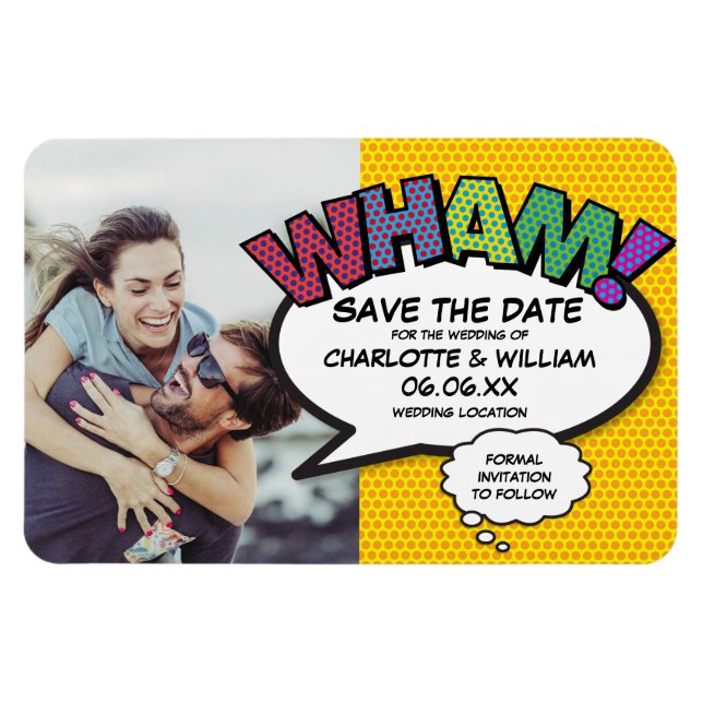Fun Colorful WHAM Magnet (Horizontal)