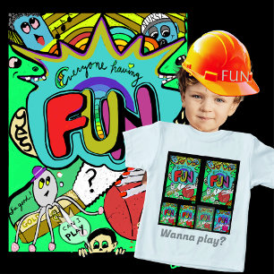 Fun Comic Illustration der Zusammengehörigkeit
