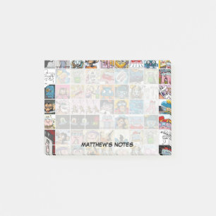 Fun Comic Zeichen Kids Muster Personalisiert Pos Post-it Klebezettel