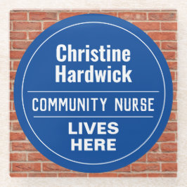Fun Community Nurse Wall Plaque Stil Glasuntersetzer