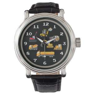Fun Construction Vehicles Armbanduhr