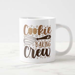 Fun Cookie Baking Crew Design Jumbo-Tasse