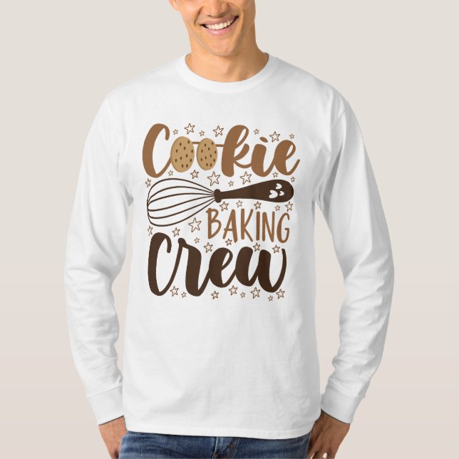 Fun Cookie Baking Crew Design T-Shirt (Vorderseite)