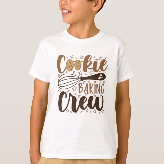 Fun Cookie Baking Crew Design T-Shirt (Vorderseite)