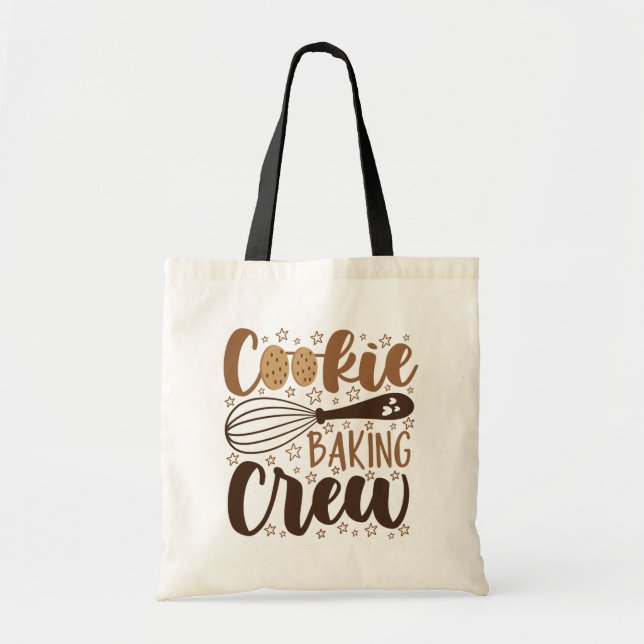 Fun Cookie Baking Crew Design Tragetasche (Vorne)