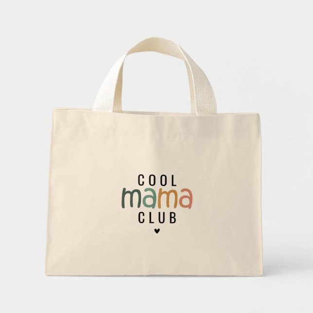 Fun Cool Mama Club, Mama Geschenk Mini Stoffbeutel (Vorne)