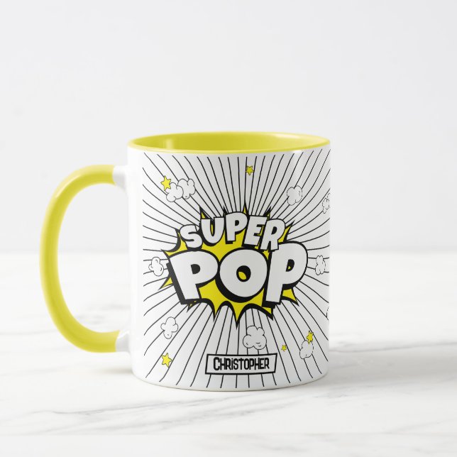 Fun ‘Corny’ SUPER POP! Popcorn Pun | Personalized  Tasse (Links)