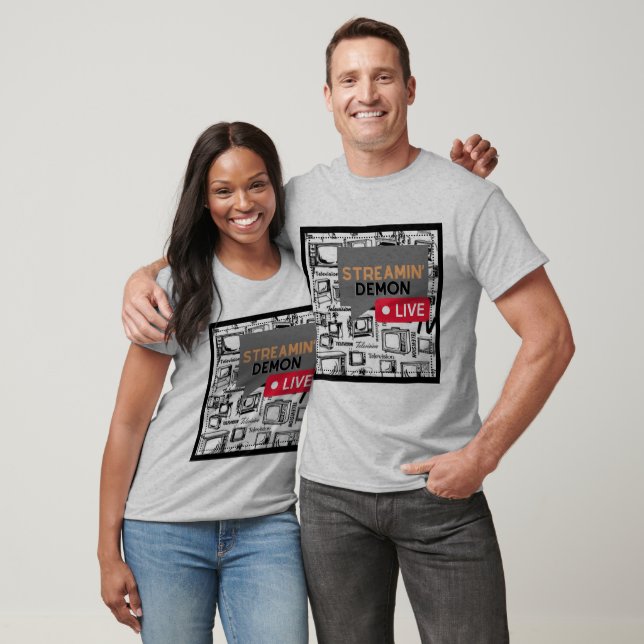 Fun Couples Binge Watchers Retro TV T-Shirt (Unisex)