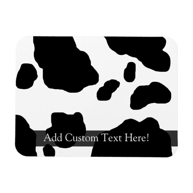 Fun Cow Print Personalisiert Magnet (Horizontal)