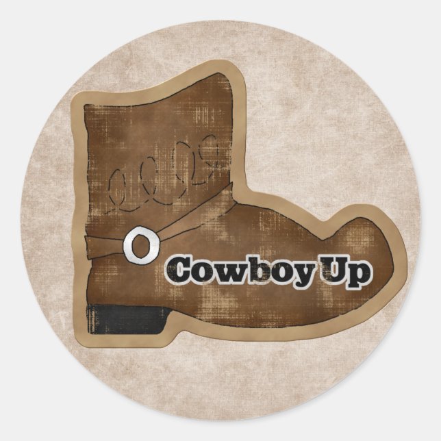Fun Cowboy Boot Sticker (Vorderseite)