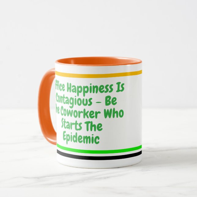 Fun Coworker Quote | Custom Happy Motivierend Tasse (Vorderseite Links)