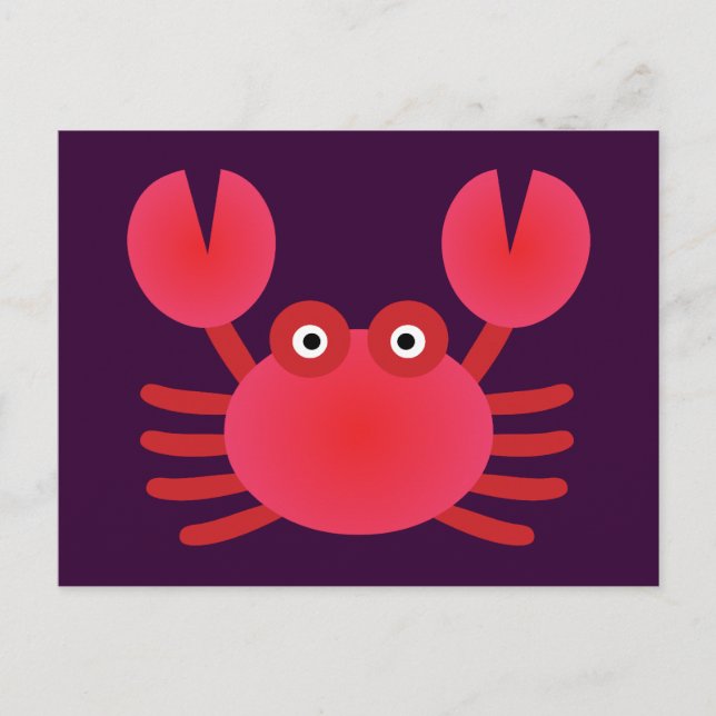 Fun Crab Postkarte (Vorderseite)