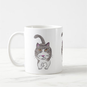 Fun Crank Kitty Pet Doodle Art Design Kaffeetasse