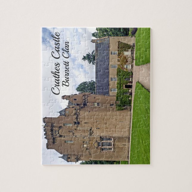 Fun Crathes Castle Scottish Burnett Clan Landscape Puzzle (Vertikal)