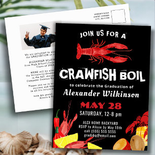 Fun Crawfish Boil Abschluss Foto Postkarte