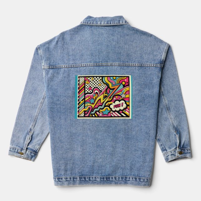 FUN Creative Denim Jacket Jeansjacke (Rückseite)