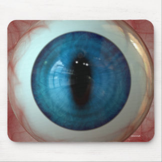 Fun Creepy Blue Eye Ball - komisches, geschmacklos Mousepad