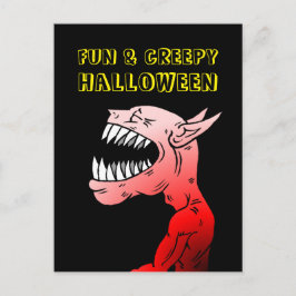 Fun & Creepy Halloween Postkarte