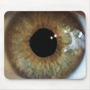 Fun Creepy Hazel Eye - komisch, geschmacklos Mousepad