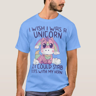Fun Creepy Kawaii Pastel Goth Unicorn Niedliches S T-Shirt