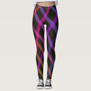 Fun Criss Cross Happy Rainbow Leggings