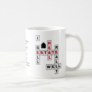 Fun Crossword I Sell Real Anwesen Realtor Kaffeetasse