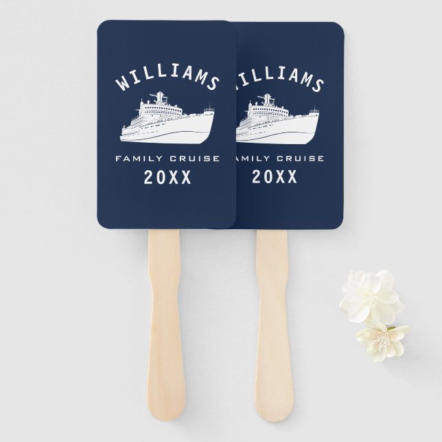 Fun Cruise Ship Sea Family Wiedersehen Sommerurlau Fächer (Vorne und Hinten)