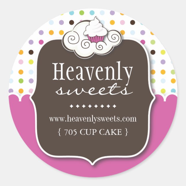 Fun Cupcake Packaging Stickers (Vorderseite)