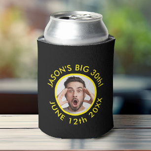 Fun Custom 30. Portrait 2 Foto Geburtstagsparty Dosenkühler