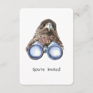 Fun Custom Bird zusehen Geburtstagsparty einladen Einladung