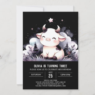Fun Custom Cow Geburtstag Einladung