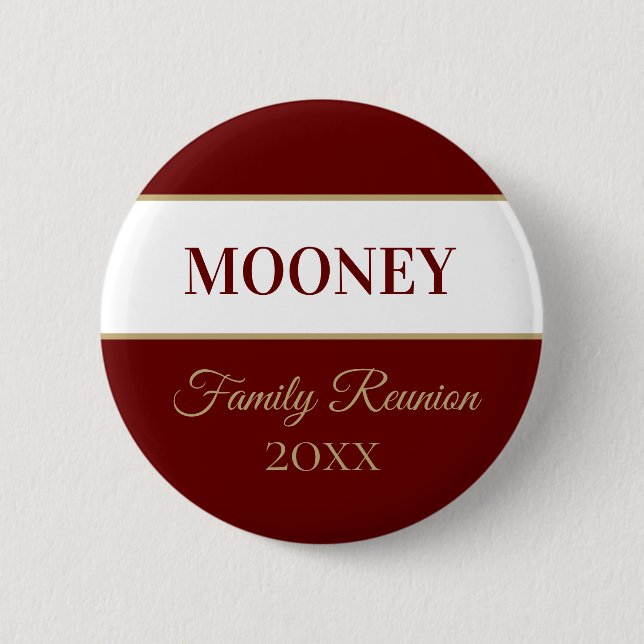 FUN, CUSTOM Family Wiedersehen Button (Vorderseite)